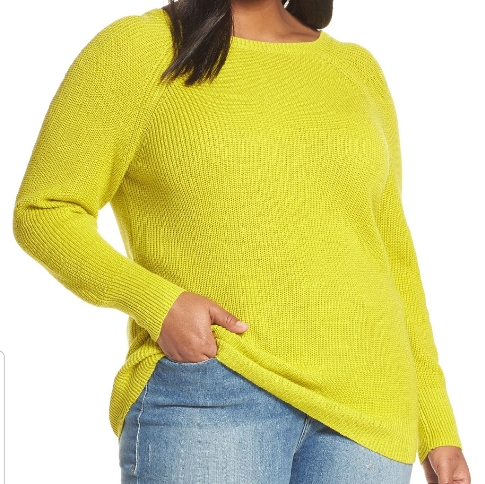 HALOGEN CROSS BACK SWEATER. 3X. OLIVE WARM